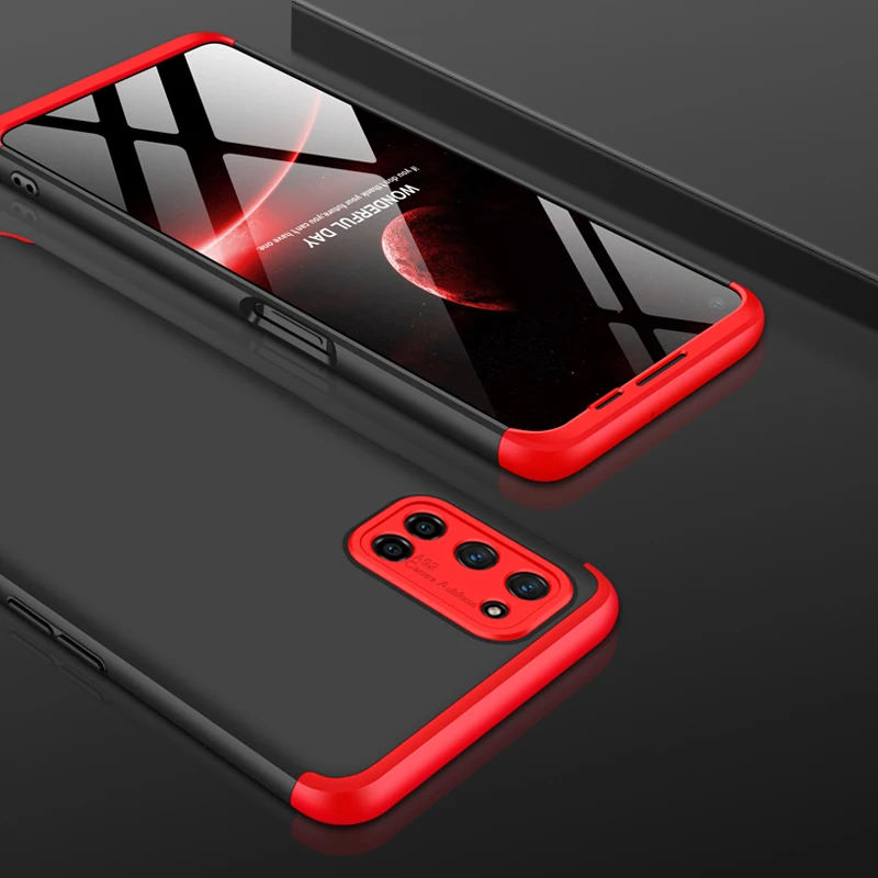 

Slim Case for OPPO A72 A92 A52 Case 360 Full Protection Anti-knock 3 in 1 Matte Hard PC Cover for OPPO A92 A52 A72 Case Coque