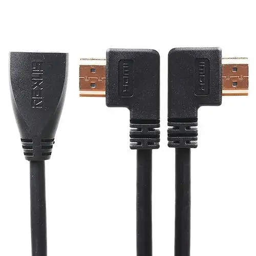 

90 Degree Angle Left/Right Toward HDMI Male to HDMI Female Adapter Cable hot sales