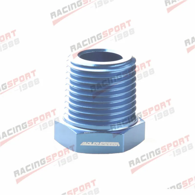 

Aluminum 3/8'' Inch NPT Male To 1/4'' Inch NPT Female Adapter Fitting Blue