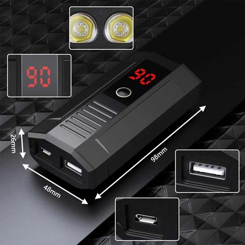 L2 велосипедная фара USB перезаряжаемая 5200 мАч передняя IPX65 Водонепроницаемая для