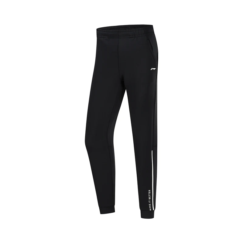 Li-Ning, женские тренировочные спортивные штаны, свободный крой, 92% полиэстер, 8% спандекс, карманы, подкладка, спортивные брюки AKLP462 WKY262