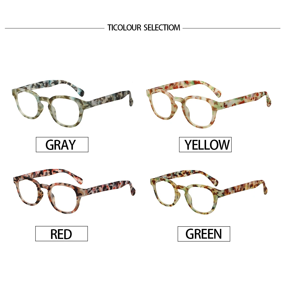 Reading Glasses Spring Hinge Classic Print Flower Frame Men and Women HD Reader Eyeglasses Diopter +0+1.0+2.0+3.0+4.0+5.0+6.0 3