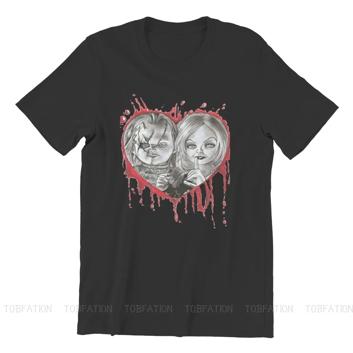 T-Shirt chucky e tiffany in cotone con 