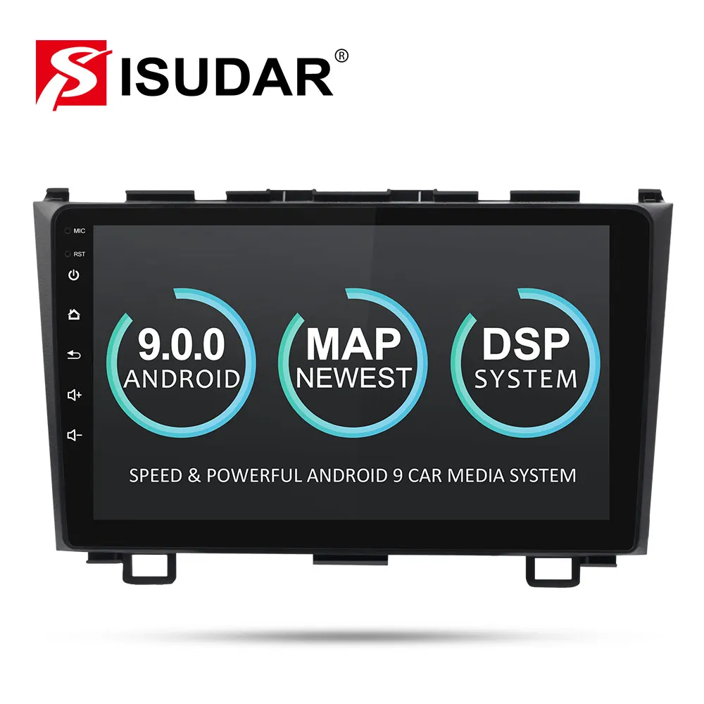 Isudar автомобильный мультимедийный плеер 2 Din Android 9 для Honda/cr/ CRV 2006 2011 автоматическое