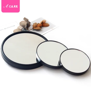 

Acare 2pcs Makeup Mirror Magnifying Pimples Pores With Two Suction Cups Makeup Tools Round Mirror Mini Shaving Wall Portable