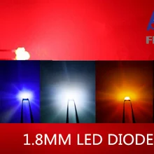 100 шт 1,8 мм красный/желтый/синий/зеленый/белый Ультра яркий рассеянный светодиодный R/Y/B/G/W новые смешанные цвета