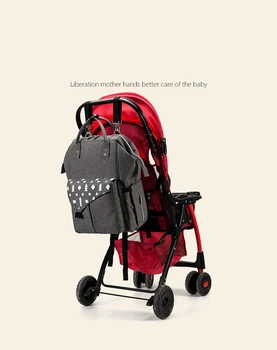 

2020 Multifunctional Mom Baby Diaper Bag backpack Large Capacity Mummy grey Bags with usb charge port