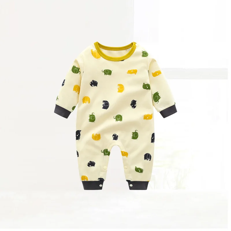 

ZWF735 Baby Rompers Autumn Newborn Jumpsuits Cartoon Girls Clothes Winter Toddler Cotton Children Overall