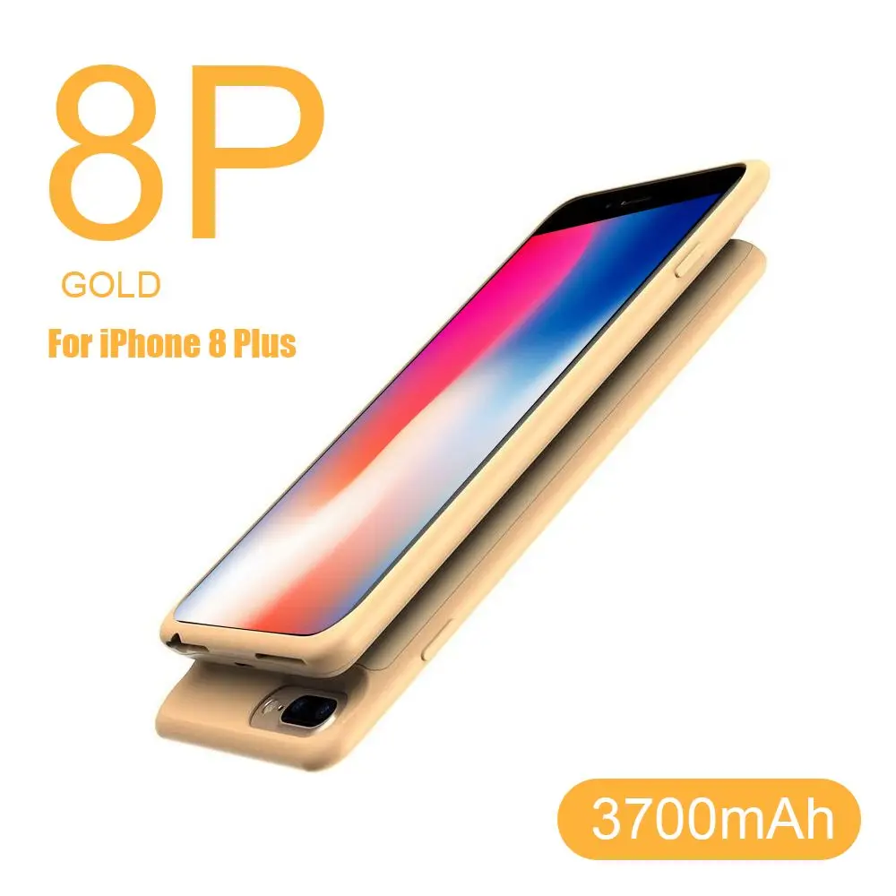 HORUG чехол для зарядного устройства для iPhone 6, 6s, 7, 8 Plus, чехол для аккумулятора, внешний аккумулятор, чехол для зарядки s, зарядное устройство, ультра тонкий внешний чехол - Цвет: For iPhone 8 Plus