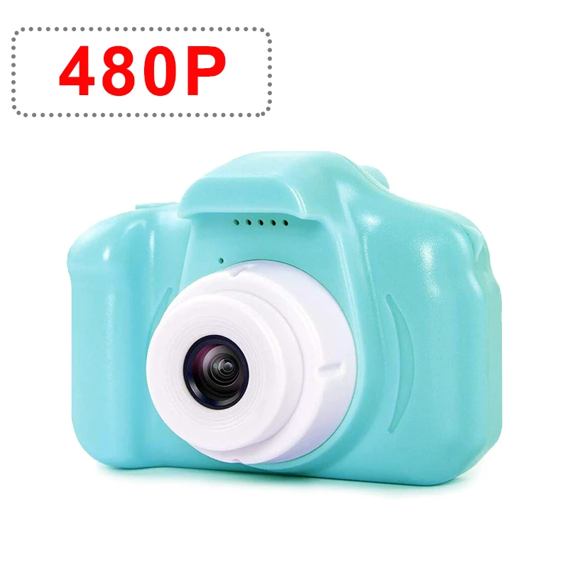 Green-480P Kids Mini Video Camera For Children Christmas Toys Educational Cool Birthday Toddler Boy Gift Digital Photo Cam Camara Camcorder - Цвет: Green-480P