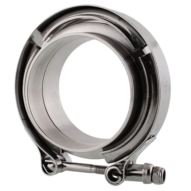 

3.5 Inch Ss 304 V-Band Clamp Flange Kit For Turbo Exhaust Down Pipe