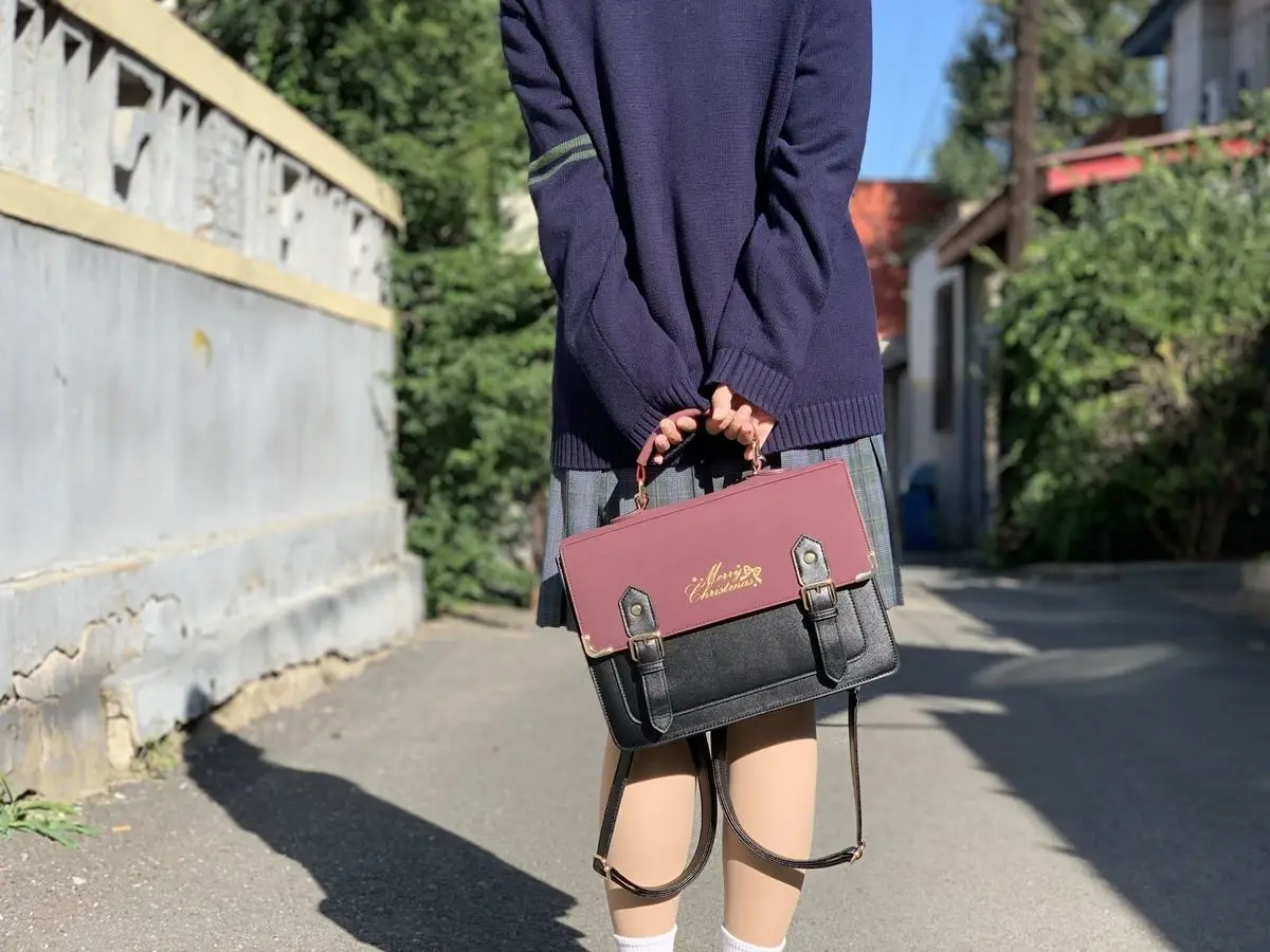 2022 Lolita bag Japanese school Uniforms Cute Ita bag Lolita JK SchoolBag for college Student Women Handbag Anime Shoulder Bag