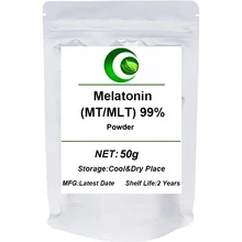 

99% High Purity Raw Material Melatonin Sleep Powder,regulatory Hormone,Improve Sleep Quality,Support Eye Health