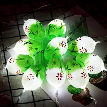 

Green Easter String Lights Decorative Lights Home Bookcase Cabinet Night Light 10 LED Battery Type 1.65M