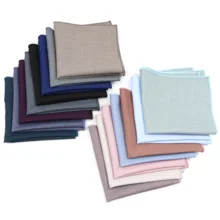 Solid Color Handkerchief For Men Mens Suits Pocket Square Business Chest Towel Hanky Suit Napkin Hankies Breast Scarf 23*23cm