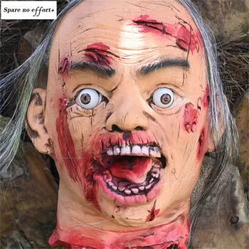 

Festival Supplies Latex Heads Halloween Party Decoration Horror House Hanging Ghost Head Haunted House Decor Scary Accessories