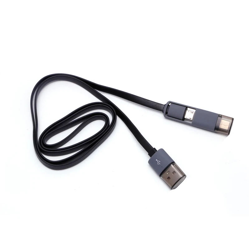 2 в 1 USB мужчина к тип-c+ Micro USB кабель для зарядки данных шнур для samsung htc LG