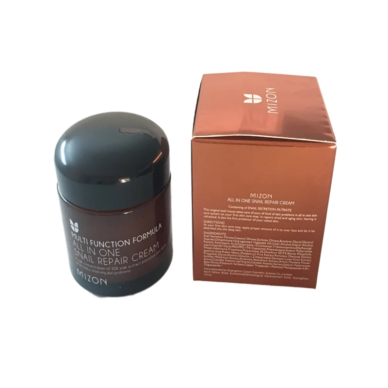 Skup MIZON All In One ślimak krem do naprawy 75ml krem do twarzy do pielęgnacji skóry nawilżający anti aging przeciwzmarszczkowy krem do twarzy koreańskie kosmetyki