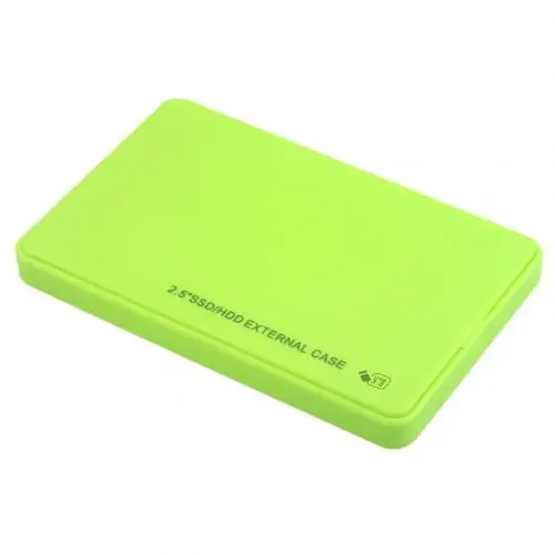 2,5 hdd чехол usb 3,0 на SATA SSD Внешний чехол 5 Гбит/с мобильный жесткий диск коробка для ноутбука черный синий белый розовый hdd док-станция - Цвет: Green