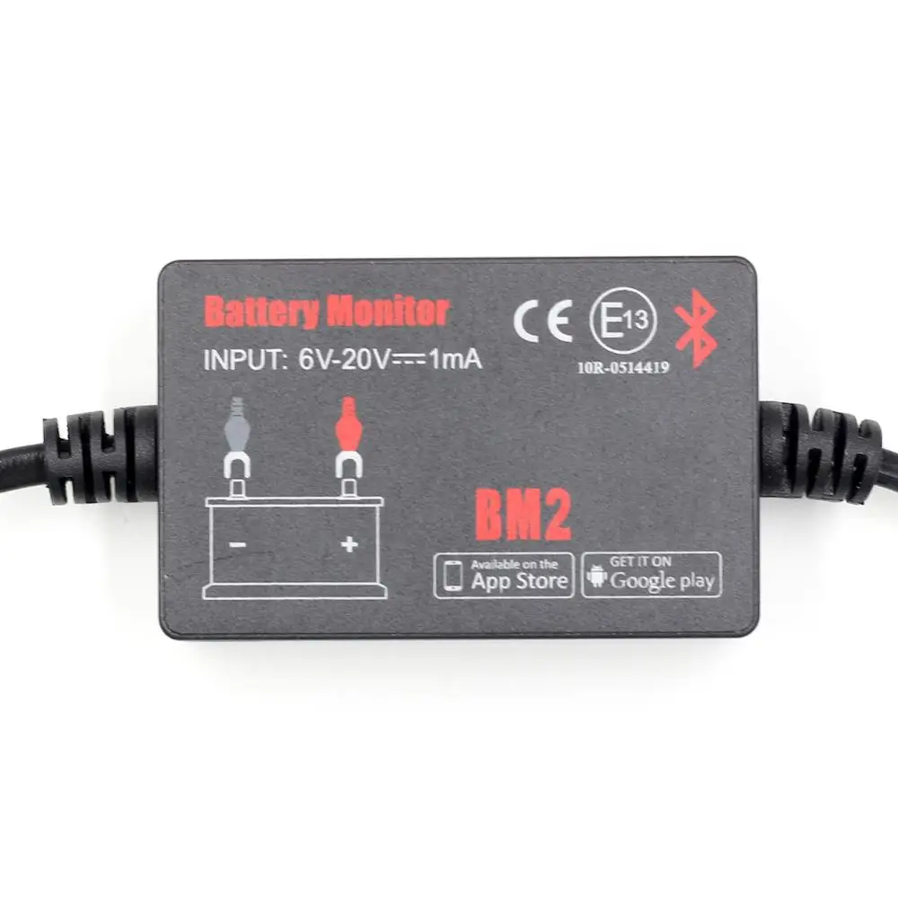 Монитор аккумулятора BM2 с приложением для телефона Bluetooth 4 0 тестер всех