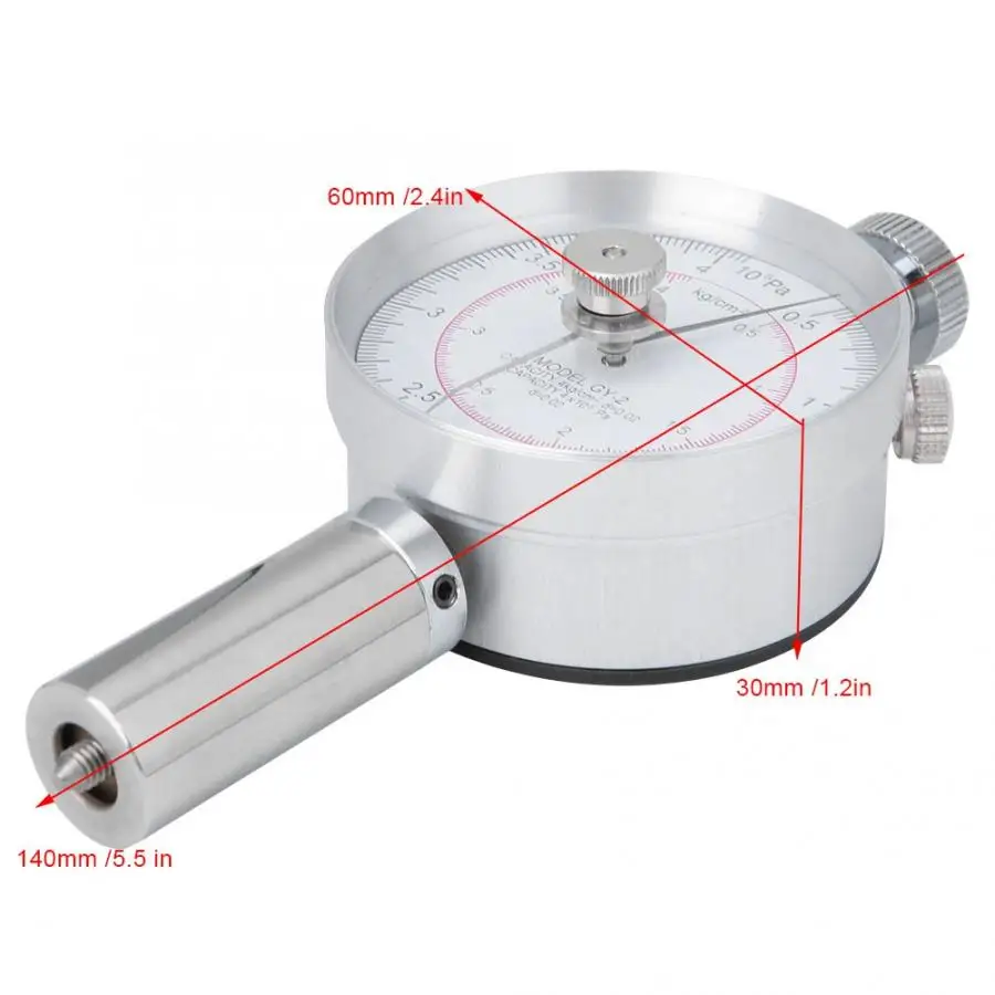 Твердость тестер GY-2 фруктовый пенетрометр clerometer ферма фрукты твердость тестер машина с измерительная головка