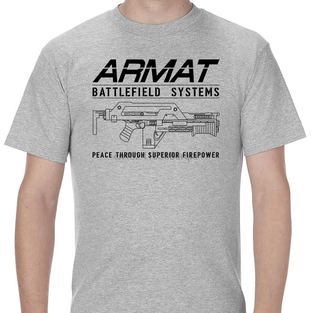 Armat System M41A импульсная винтовка взрослая футболка | Мужская одежда