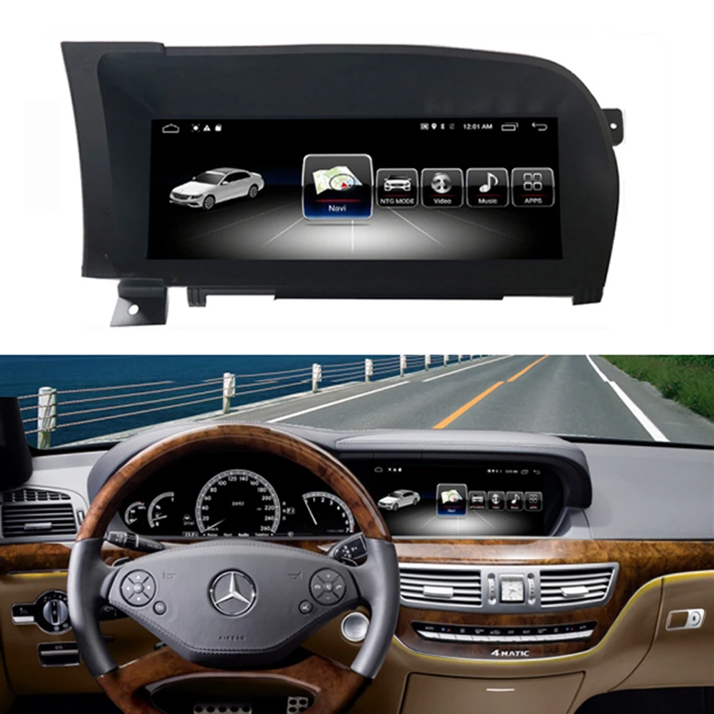 10 25 &quotAndroid дисплей автомобиля радио мультимедиа монитор gps навигация для Mercedes Benz