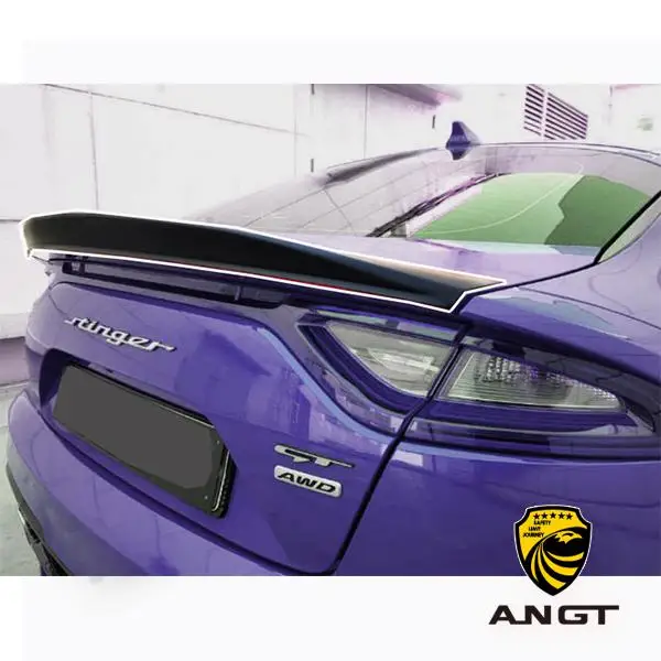 Для Kia Stinger заднее крыло модифицированное новое украшение Пробивка Спортивная Корейская версия хвоста автомобильные аксессуары - Цвет: Matt black