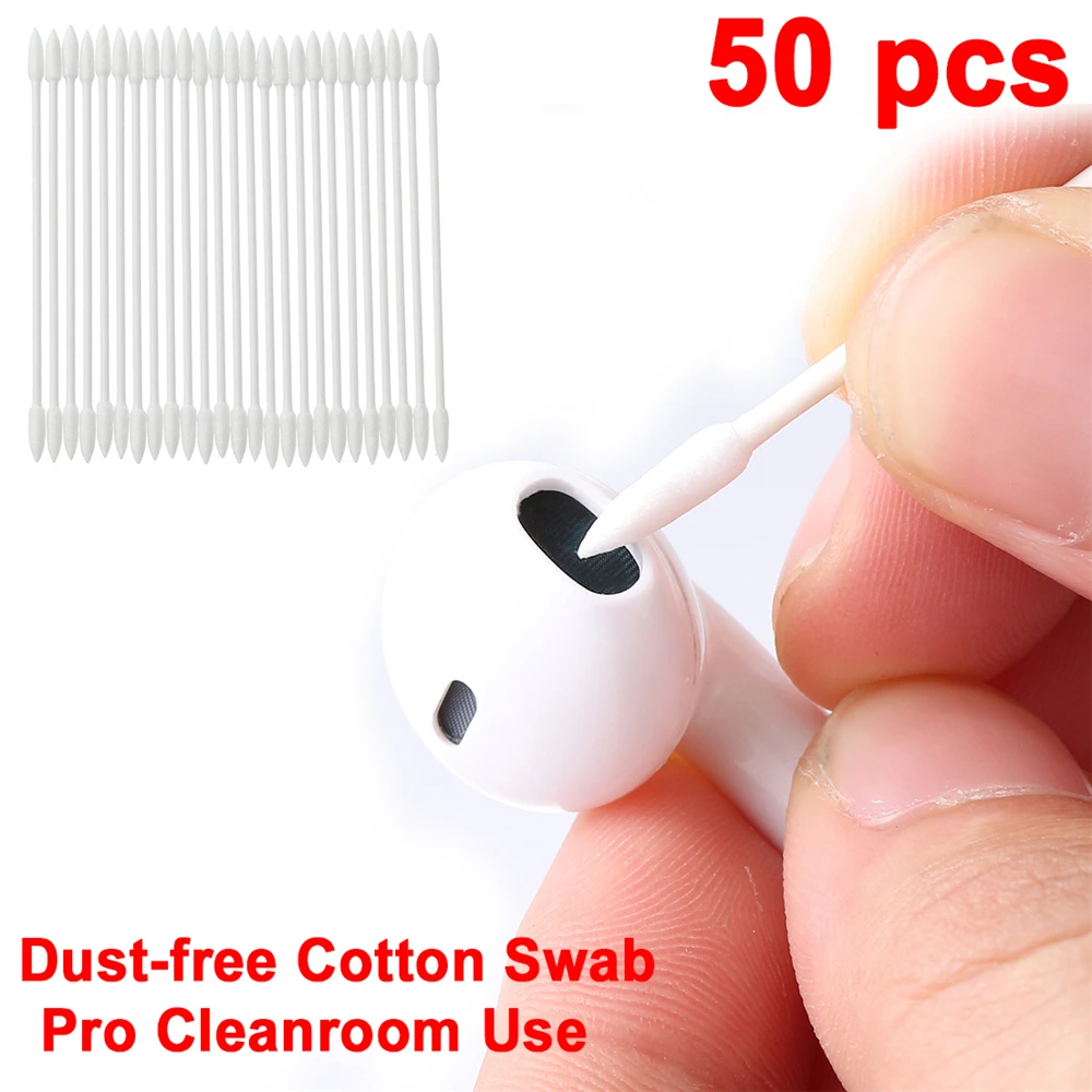 Чехол для Apple Airpods 25x 50x хлопковая одноразовая палочка чистящий инструмент