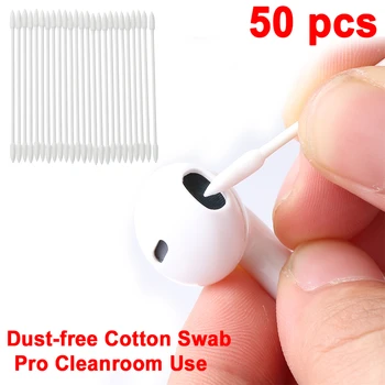 

For Apple Airpods Case 25x 50x Cotton Disposable Stick Cleaning Tool For AirPods 3 Ap Pro Earphone Phone Charge Port For Airbods