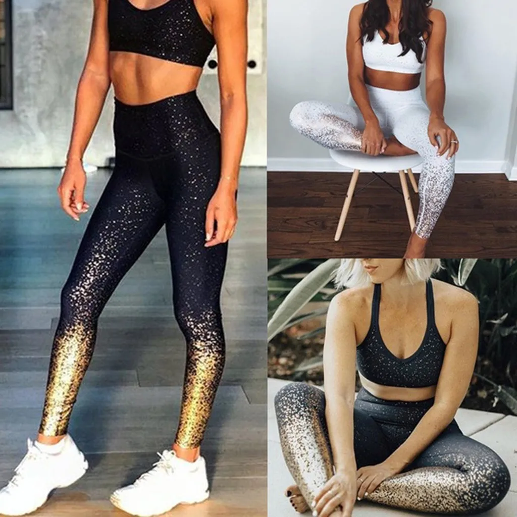 30# летние модные женские леггинсы для фитнеса для бега с высокой талией с горячей штамповкой, женские леггинсы для занятий спортом