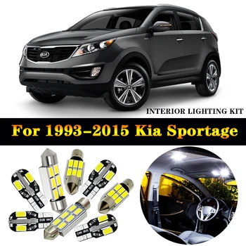 

100% Perfect White Error Free LED Interior Light Kit Package for 1993-2015 Kia Sportage MK1 MK2 MK3 Car Accessories Light