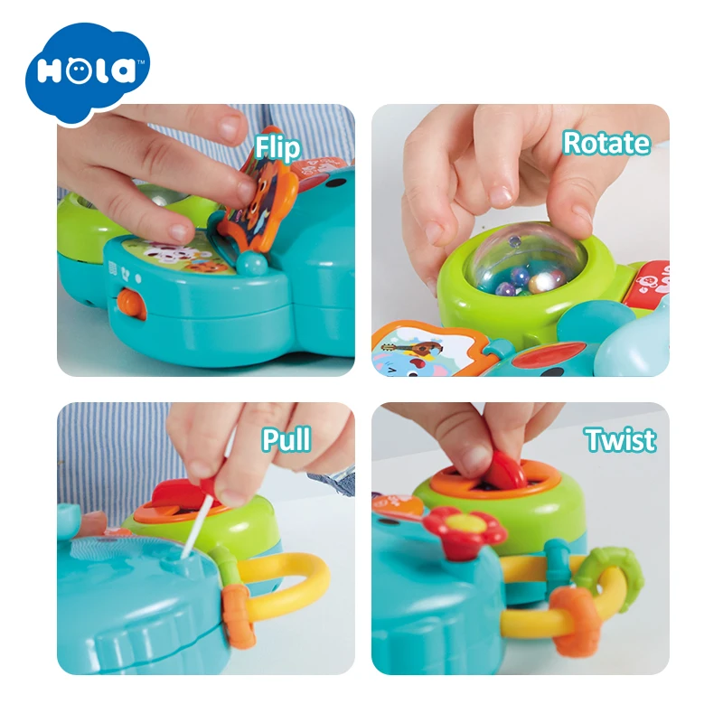 HOLA 3135 Musical Instrument Toy Baby Kids Elephant Keyboard Piano Developmental Music Educational Toys For Children Gift
