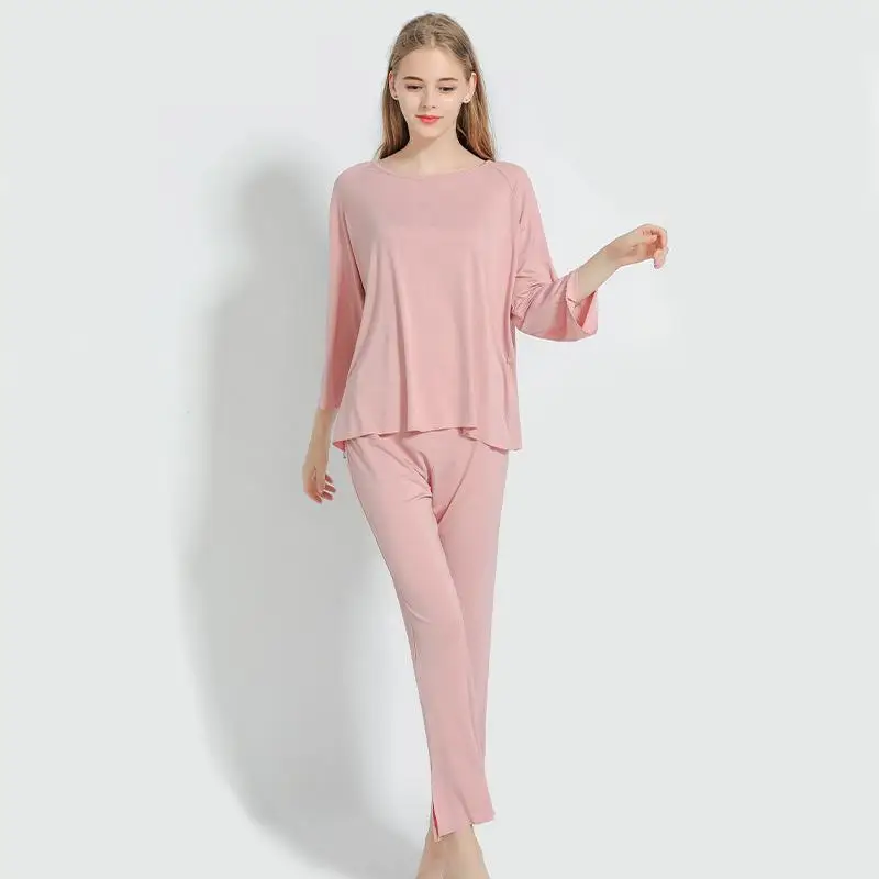 

Modal Material Loose Women Pajamas Set Women Sleep Suit Home Clothes 1329