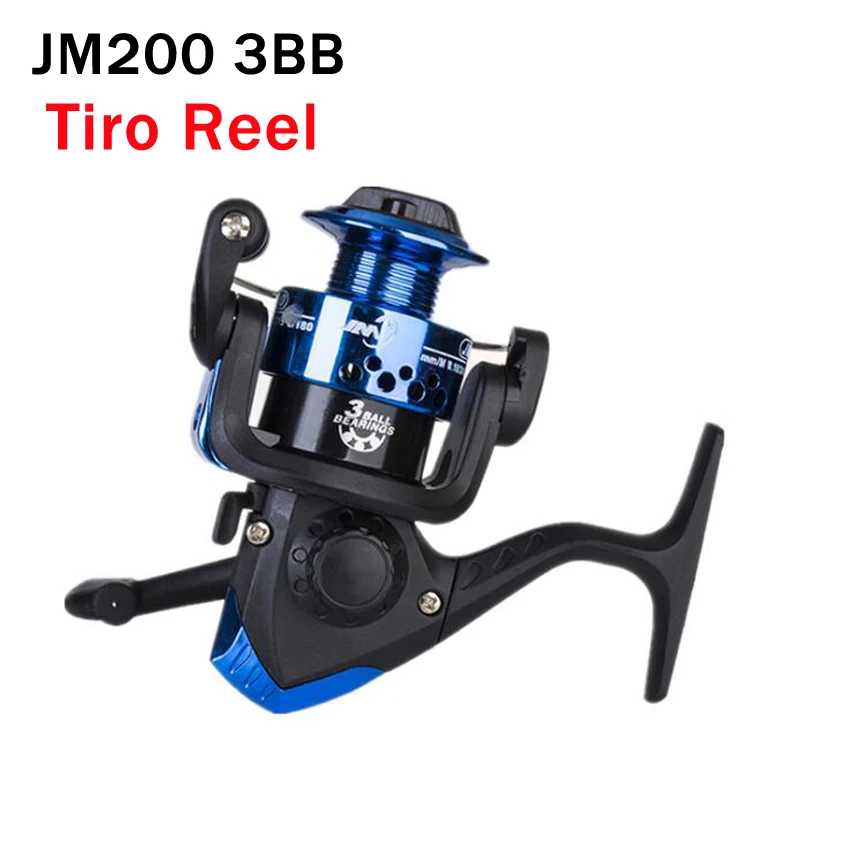 

Top Quality Fishing Reel 3BB JM200 5.5:1 Tackle Spinning Reel Fish Wheel Metal Spool Carp Bass Fishing Accessories For Tiro