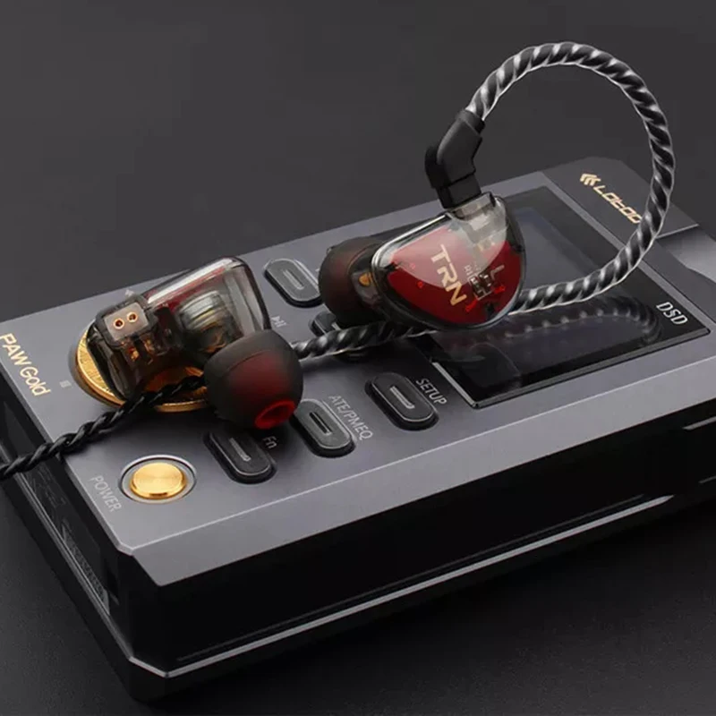 TRN V30 2BA+ 1DD 6 шт наушники 3,5 мм тяжелый бас HiFi Двойной Сбалансированный Арматура динамические драйверы в уши катушка железная гарнитура