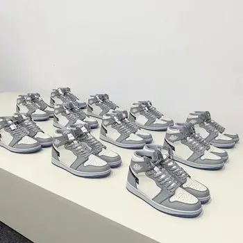 

2020 Designer B23 top Sneakers Luxury Basketball shoes 1s Low High Greyish White 1 retro zapatillas hombre deportiva CN8607-002