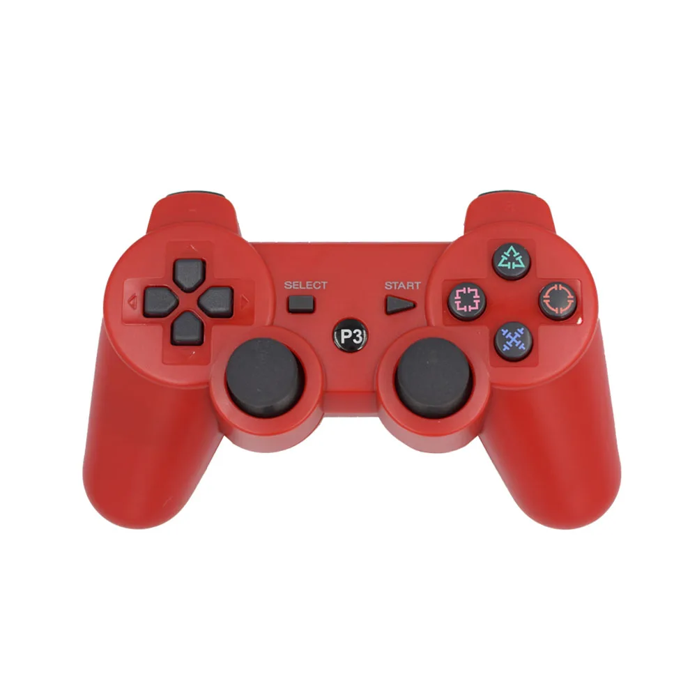 RED Беспроводной геймпад для PS3 контроллер Bluetooth консоль для sony PS3 геймпад для Playstation 3 контроллер для Dualshock 3 джойстик - Цвет: RED