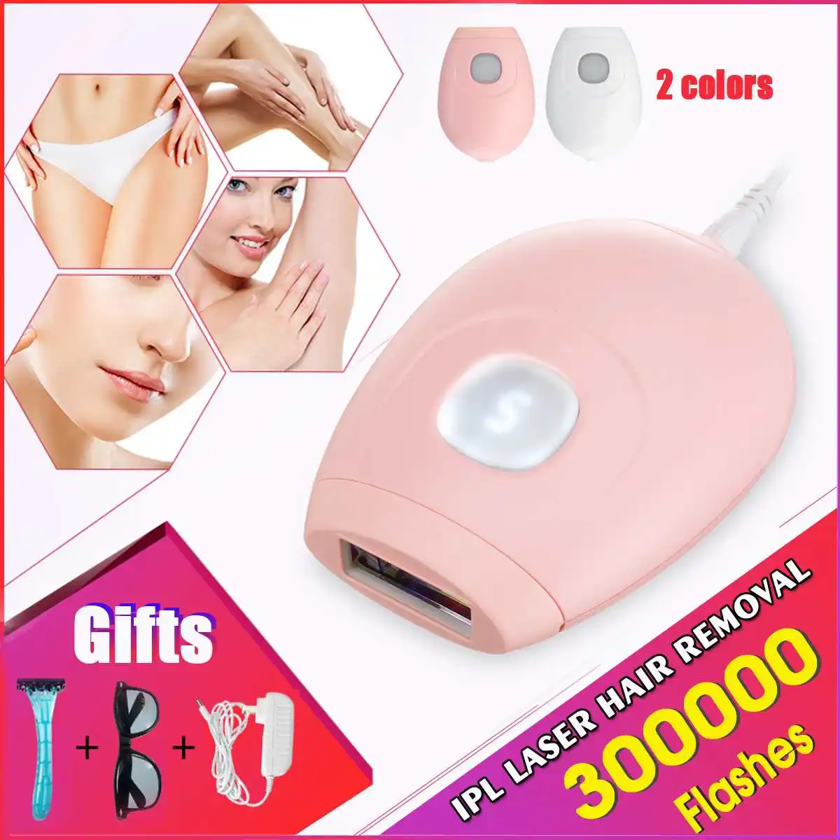 

EU 300000 Flash 5speed Mini Handheld Laser Epilator Depilador Facial Permanent Hair Removal Device Whole Body Laser Hair Remover