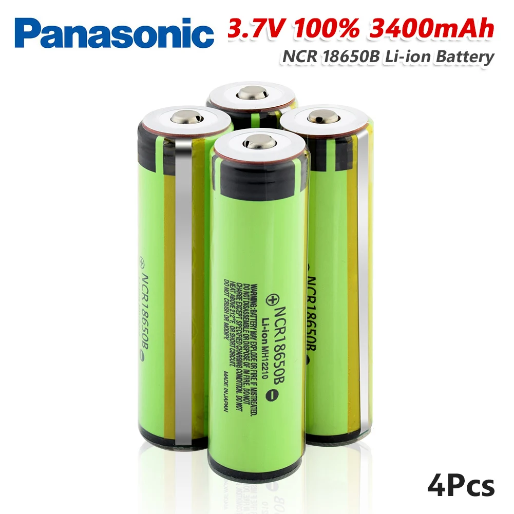 Литий ионная аккумуляторная батарея Panasonic 1/2/4/6/8/10x NCR18650B 2020 3 7 3400 в 18650