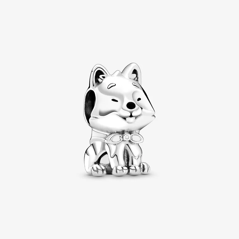 2021 Pre-Autumn New Arrival Japanese Akita Inu Dog Charm fit Original Pandora Charms Bracelet For Lady DIY Jewelry Popular | Украшения и