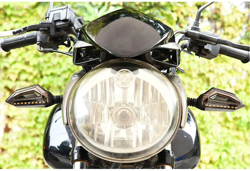 Светодиодный фонарь для мотоцикла с поворотным сигналом 12 В индикатор Moto Clignotant