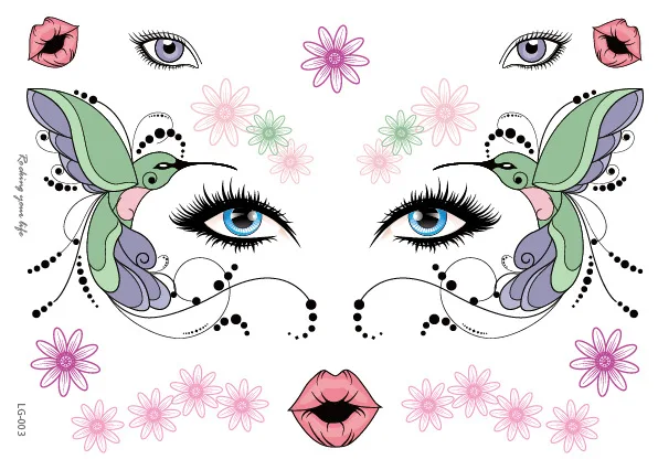 Waterproof Temporary Tattoo Stickers For Woman Girl Kid Butterfly Flower Tattoo Stick Flor Face Body Tattoo Skin Decora Makeup Accessories Tatoo Sticker (26)