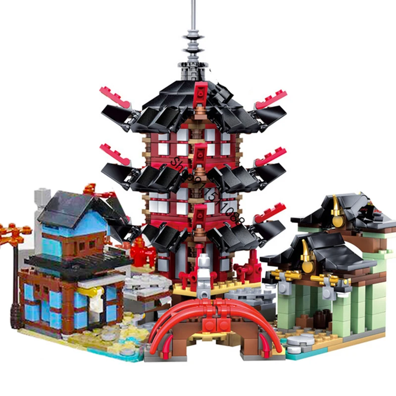 NEW Ninjago ghost Temple Village Model Building Blocks 2150pcs no box 