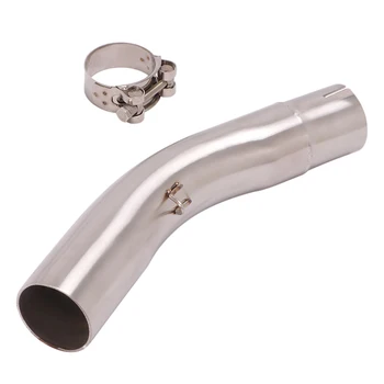 Slip On Motorcycle Exhaust Middle Connect Tube Stainless Steel Exhaust System For Triumph Daytona 675R 2013-2017
