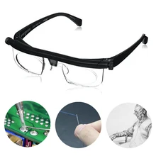 Lunettes à lentille à force réglable, focalisation Variable, Distance de Vision, lunettes de Zoom, lunettes de protection grossissantes