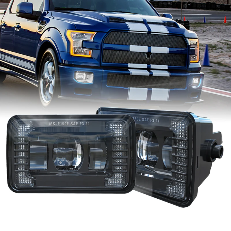 

Car Fog Lights with Daytime Running Light For Ford F150 2015 2016 2017 2018 2019 Duty Rectangular 36W Bumper Driving Lamp