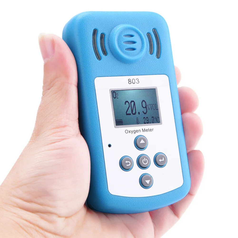 

Mini Sound Light Alarm Digital Sensitive Micro Control Oxygen Meter Automatic Gas Analyze Security LCD Display Home Detector