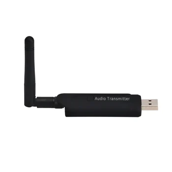 

Bluetooth 3.5mm Hi-Fi Transmitter Wireless Audio Transmitter Stereo 4.1 Music Stream External Antenna Strong Signal for TV DV
