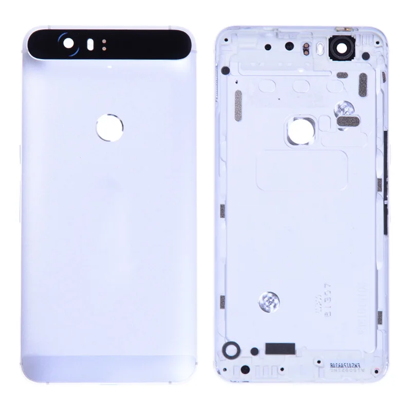 Задний корпус для HUAWEI Google Nexus 6P задняя крышка батарейный отсек с кнопкой громкости питания запасные части - Цвет: Silver